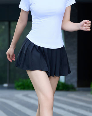 Chân Váy Nữ Xếp Ly Co Giãn