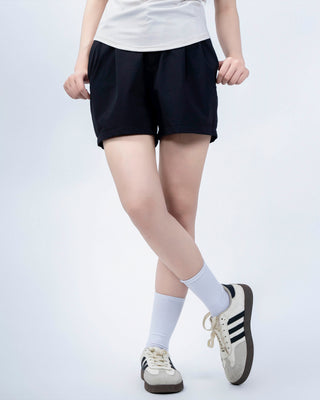 Quần Short Nữ Xếp Ly Co Giãn