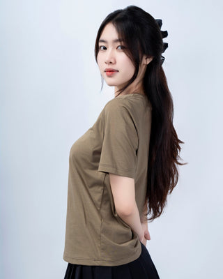 Áo Thun Nữ Co Giãn Dáng Regular