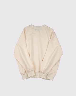 Set Áo Nỉ Nữ Dáng Rộng + Quần Short Nỉ Nữ - Màu Trắng Ngà