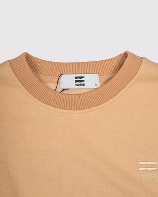 Set Áo Nỉ Nữ Dáng Rộng + Quần Short Nỉ Nữ - Màu Be