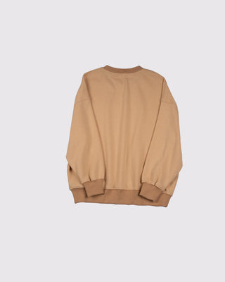 Set Áo Nỉ Nữ Dáng Rộng + Quần Short Nỉ Nữ - Màu Be