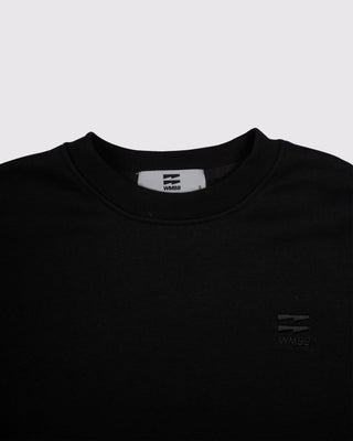 Set Áo Nỉ Nữ Dáng Rộng + Quần Short Nỉ Nữ - Màu Đen