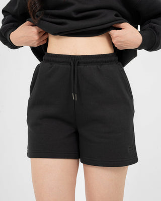 Set Áo Nỉ Nữ Dáng Rộng + Quần Short Nỉ Nữ