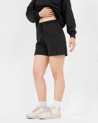 Set Áo Nỉ Nữ Dáng Rộng + Quần Short Nỉ Nữ