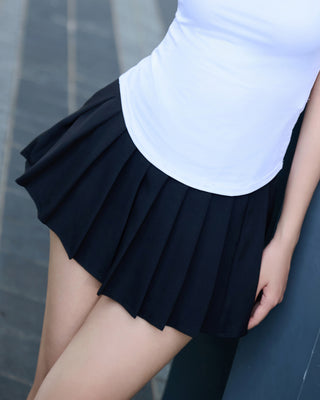 Chân Váy Nữ Xếp Ly Co Giãn