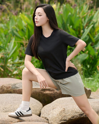 Áo Thun Nữ Co Giãn Dáng Regular