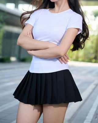 Chân Váy Nữ Xếp Ly Co Giãn