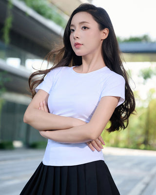 Áo Thun Nữ Vạt Bầu Siêu Co Giãn