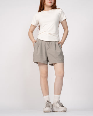 Quần Short Nữ Xếp Ly Co Giãn