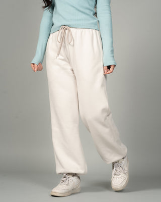 Quần Nỉ Nữ Dáng Rộng Vải Nỉ Bông