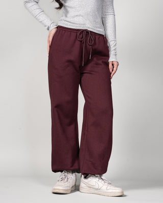 Quần Nỉ Nữ Dáng Rộng Vải Nỉ Bông