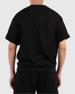 Set Áo Nỉ Nam Ngắn Tay + Quần Short Nỉ Nam