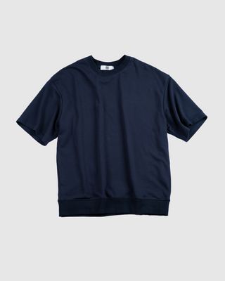 Áo Nỉ Nam Ngắn Tay Dáng Semi-Wide