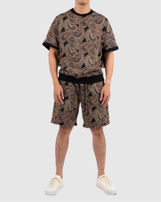 Áo Nỉ Nam Ngắn Tay Dáng Semi-Wide