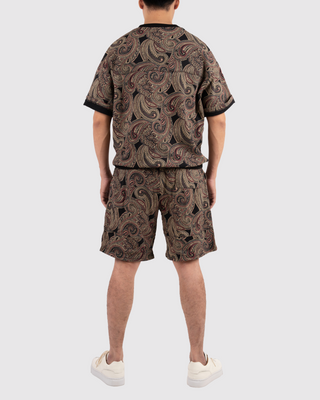 Áo Nỉ Nam Ngắn Tay Dáng Semi-Wide