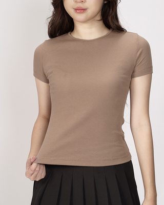 Áo Thun Tăm Nữ Rib Knit