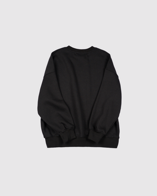 Set Áo Nỉ Nữ Dáng Rộng + Quần Short Nỉ Nữ - Màu Đen