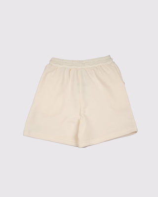 Set Áo Nỉ Nữ Dáng Rộng + Quần Short Nỉ Nữ - Màu Trắng Ngà