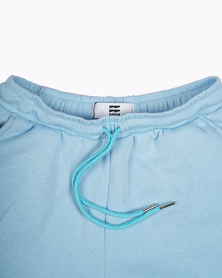 Set Áo Nỉ Nữ Dáng Rộng + Quần Short Nỉ Nữ - Màu Xanh