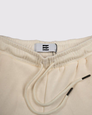 Set Áo Nỉ Nữ Dáng Rộng + Quần Short Nỉ Nữ - Màu Trắng Ngà