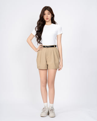 Quần Short Nữ Xếp Ly Co Giãn