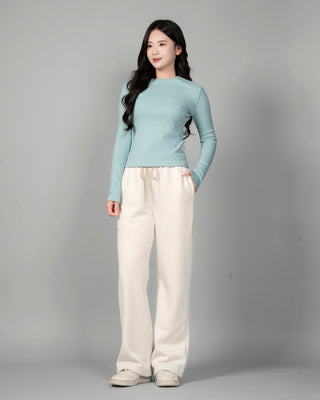 Quần Nỉ Nữ Dáng Rộng Vải Nỉ Bông
