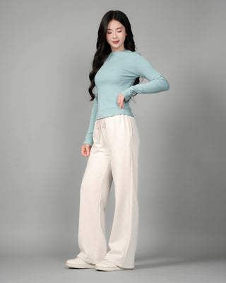Quần Nỉ Nữ Dáng Rộng Vải Nỉ Bông