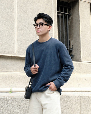 Áo sweatshirt vải CVC mặt mịn Peach-touch