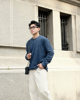 Áo sweatshirt vải CVC mặt mịn Peach-touch