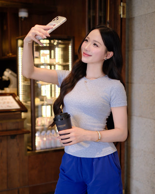 Áo Thun Tăm Nữ Rib Knit