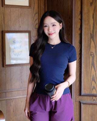 Áo Thun Tăm Nữ Rib Knit