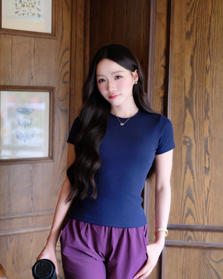 Áo Thun Tăm Nữ Rib Knit
