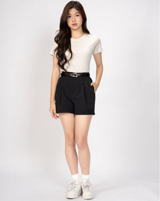 Quần Short Nữ Xếp Ly Co Giãn