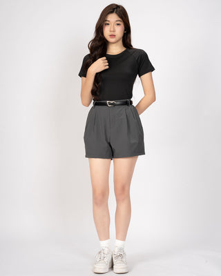Quần Short Nữ Xếp Ly Co Giãn
