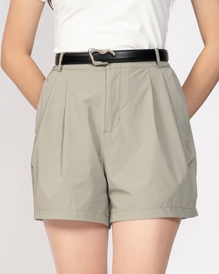 Quần Short Nữ Xếp Ly Co Giãn