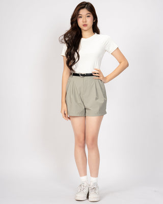 Quần Short Nữ Xếp Ly Co Giãn