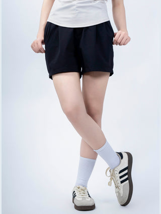 Quần Short Nữ Xếp Ly Co Giãn