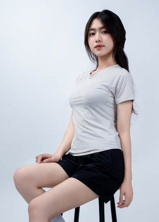 Áo Thun Nữ Vạt Bầu Siêu Co Giãn